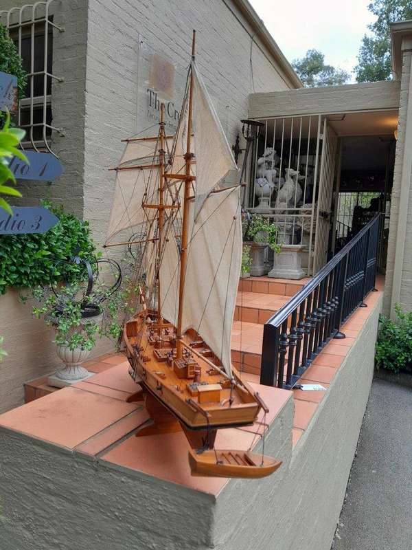 A 20th Century Handmade in Mauritius Model Ship