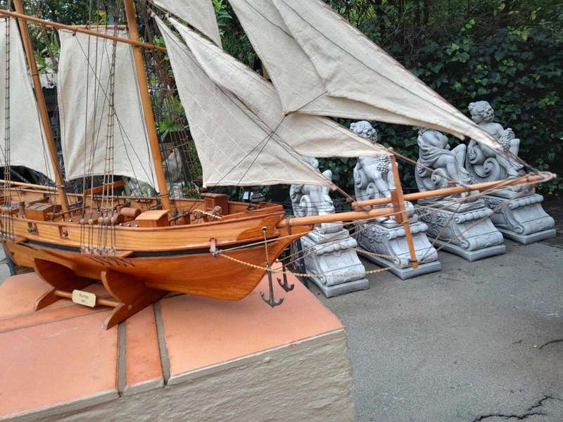 A 20th Century Handmade in Mauritius Model Ship