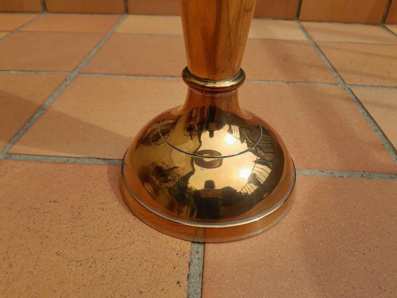 A Pair of Brass Decorative Urns / Vases