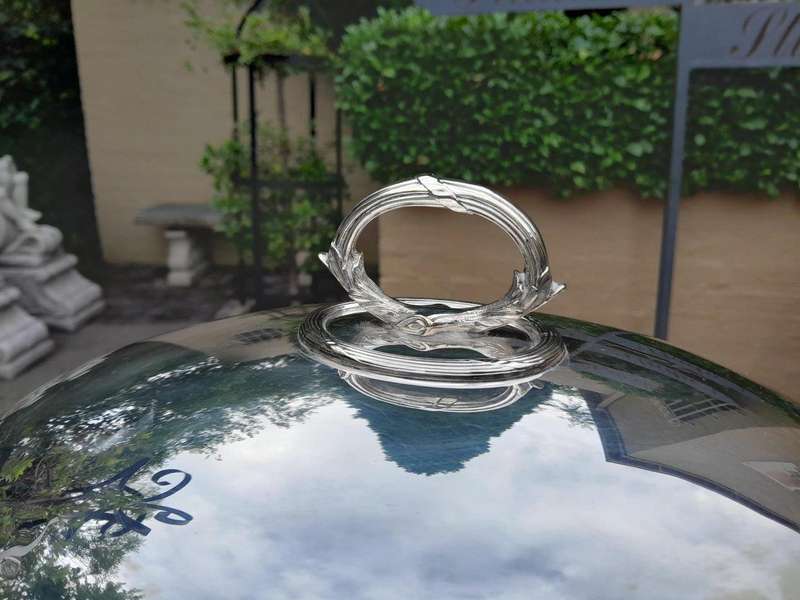 A 20th Century Silver Plated Food Dome on Platter by Mappin and Webb