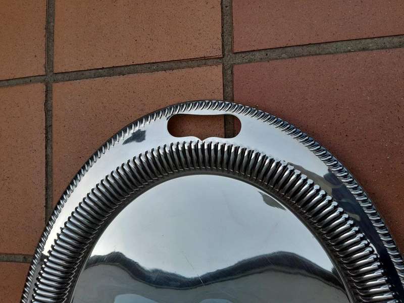 A 20th Century Set of Two Large Mappin and Webb Trays / Platters