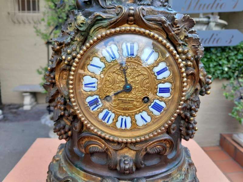 A 20th Century French Gilt Metal and Bronze Clock