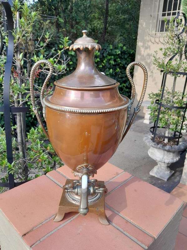 A 19th Century Regency Style Copper Samovar