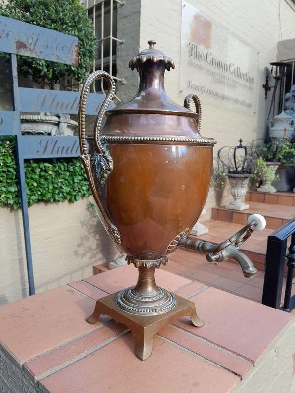 A 19th Century Regency Style Copper Samovar