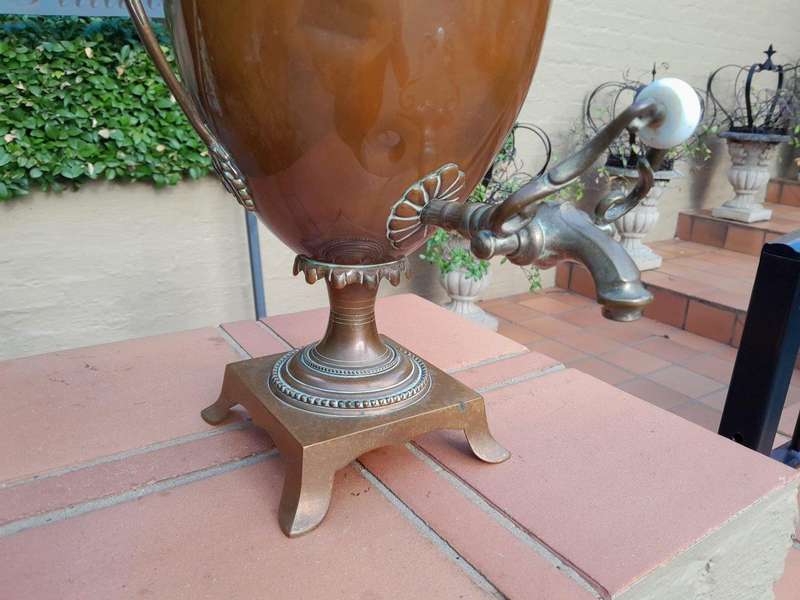 A 19th Century Regency Style Copper Samovar