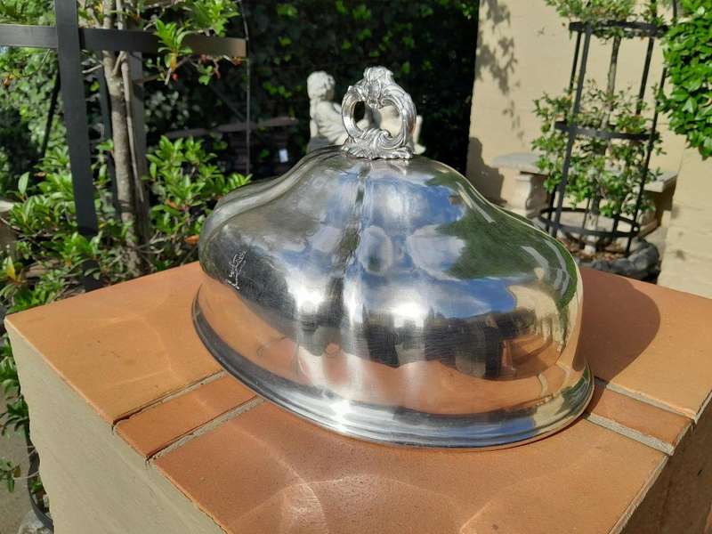A 20th Century Silver Plate Food Dome