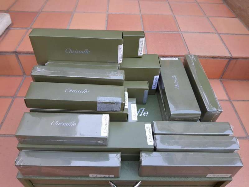 A Brand New Christofle Silver Plate Twelve Place Cutlery Set in Original Canteen (Never Used)