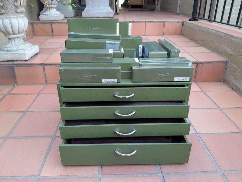 A Brand New Christofle Silver Plate Twelve Place Cutlery Set in Original Canteen (Never Used)