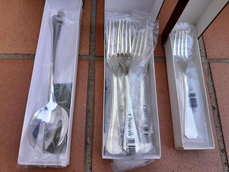 A Brand New Christofle Silver Plate Twelve Place Cutlery Set in Original Canteen (Never Used)