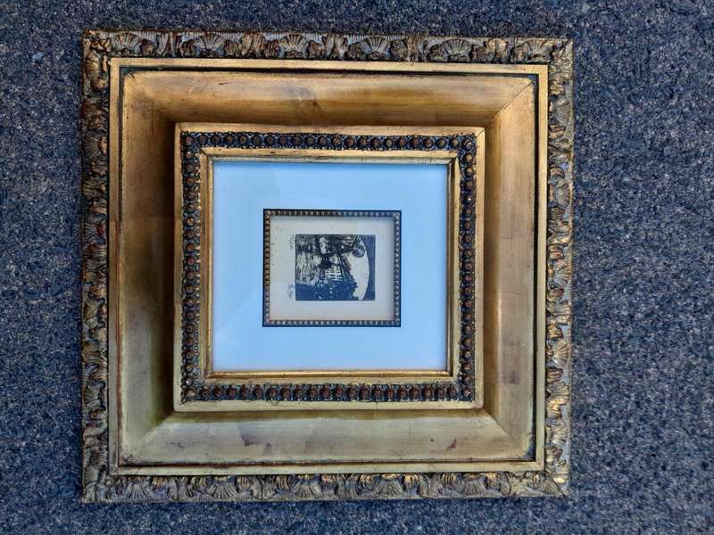 A Pair of Turner Wall Paris Scene in French Gilt Ornate Frames