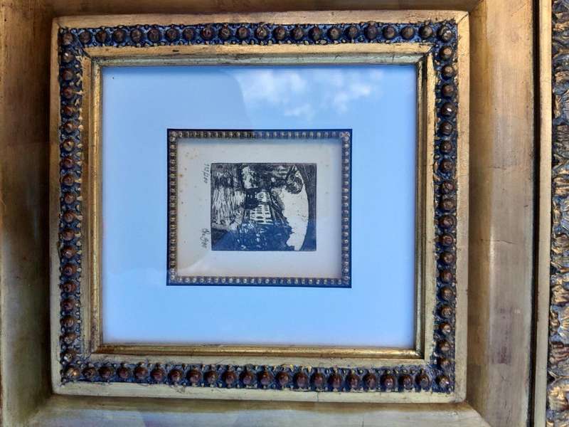 A Pair of Turner Wall Paris Scene in French Gilt Ornate Frames
