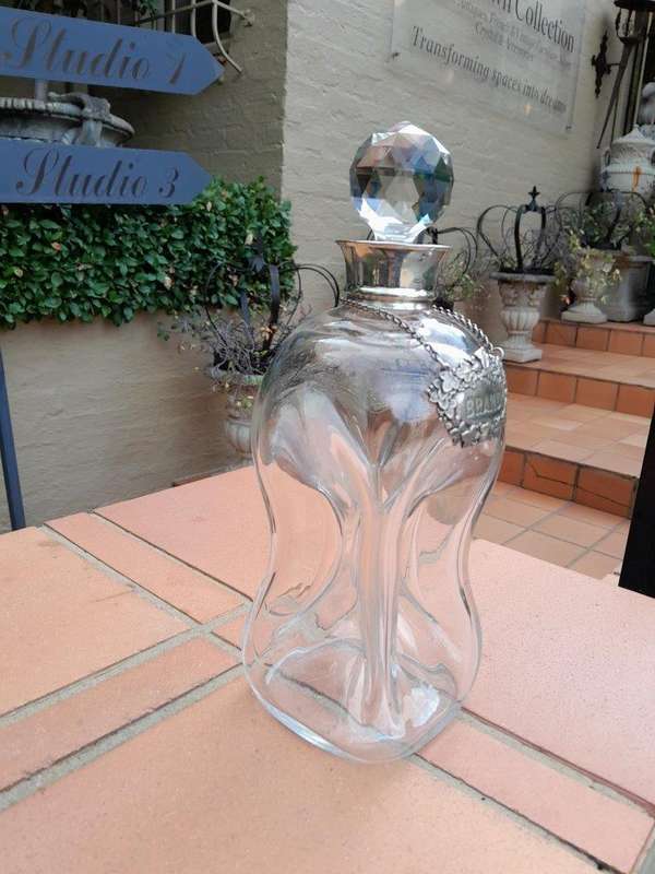 A 20th Century Elkington & Co Ltd, Birmingham, Circa 1906 Silver-Mounted glug-glug Decanter w...