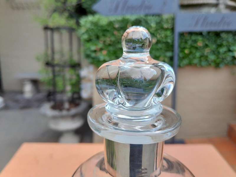 A Danish Sterling Silver Mounted Glug Glug Decanter