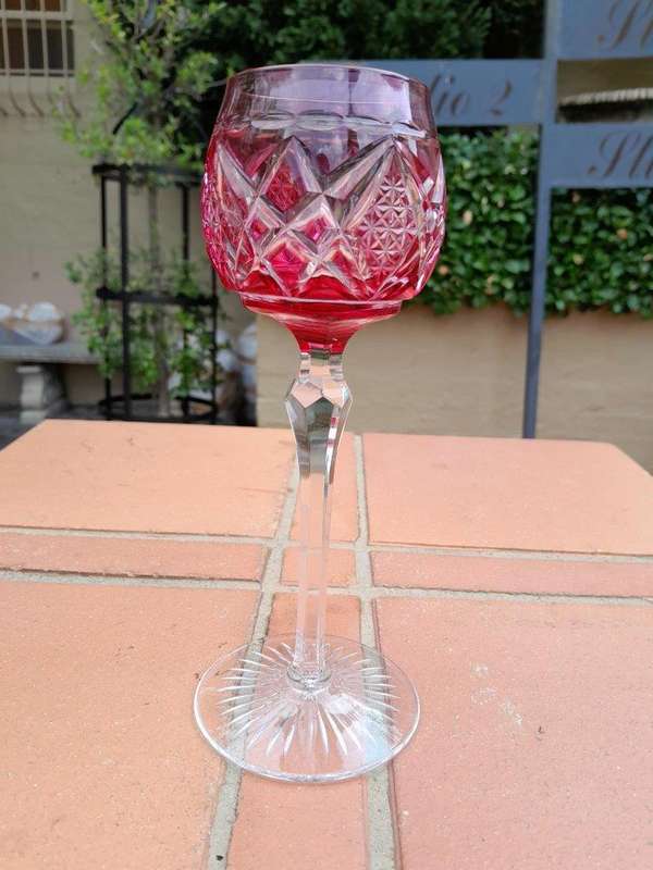 A Set of Six Crystal Glasses