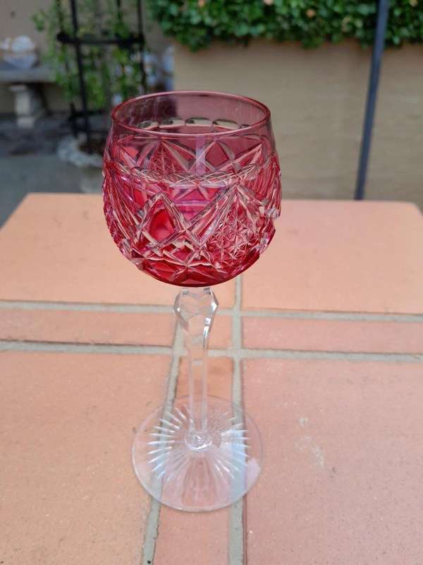 A Set of Six Crystal Glasses