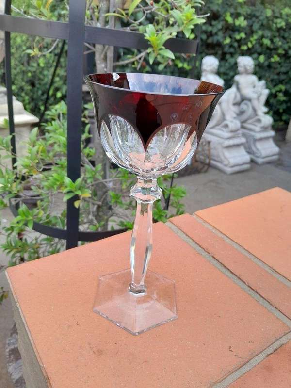 A Set of Five Crystal Harlequin Glasses