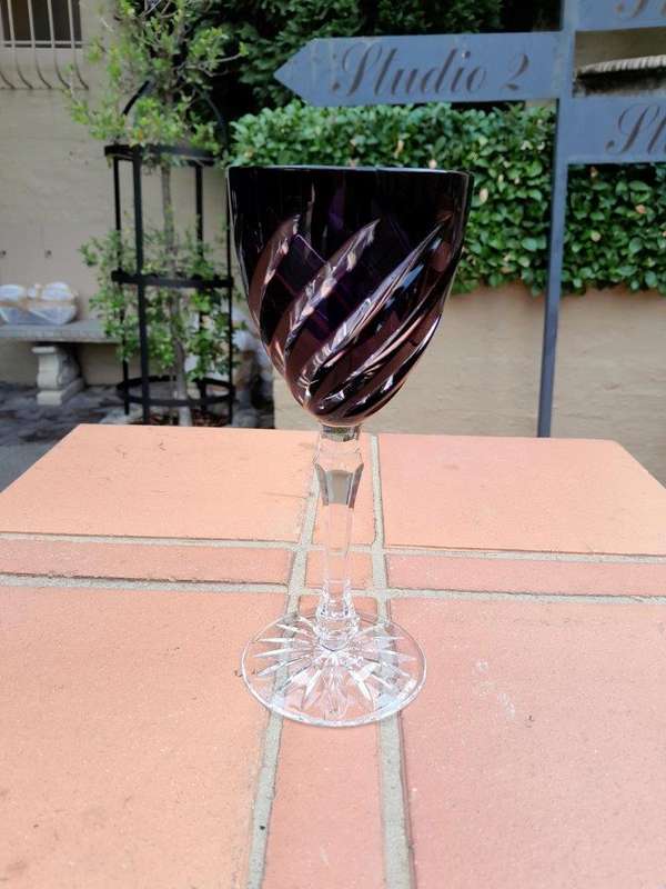 A Set of Four Cut Crystal Glasses