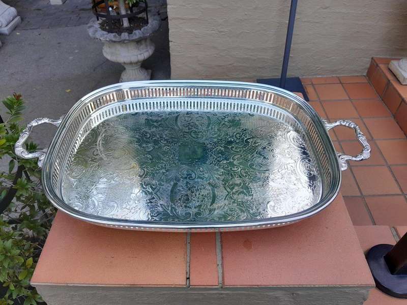 Silver Plated Gallery Tray