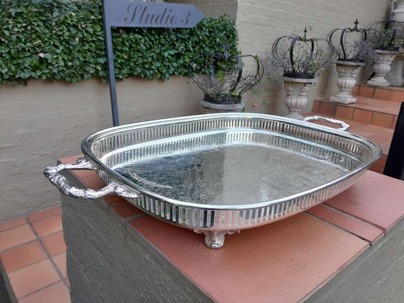 Silver Plated Gallery Tray