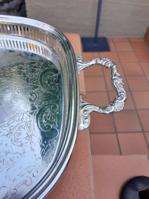 Silver Plated Gallery Tray