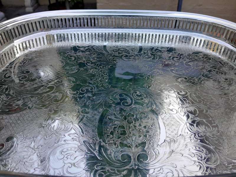 Silver Plated Gallery Tray