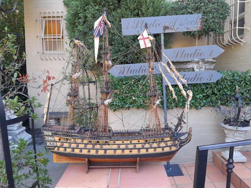 A 20TH Century Hand-made Wooden Model of HMS Victory
