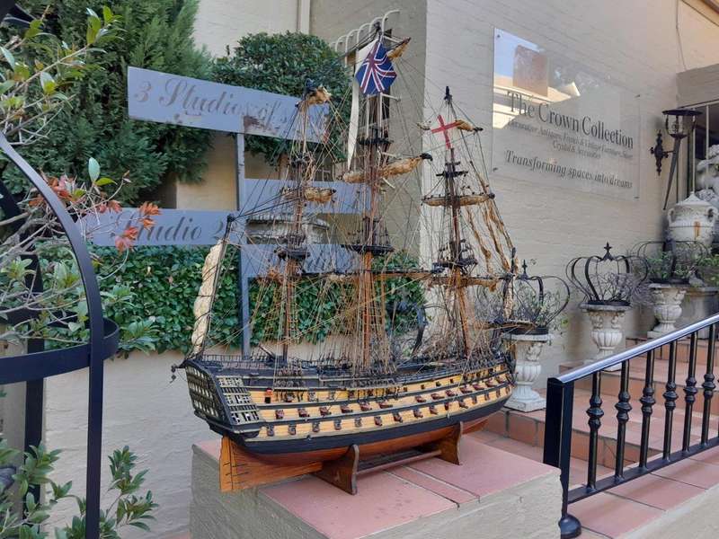 A 20TH Century Hand-made Wooden Model of HMS Victory