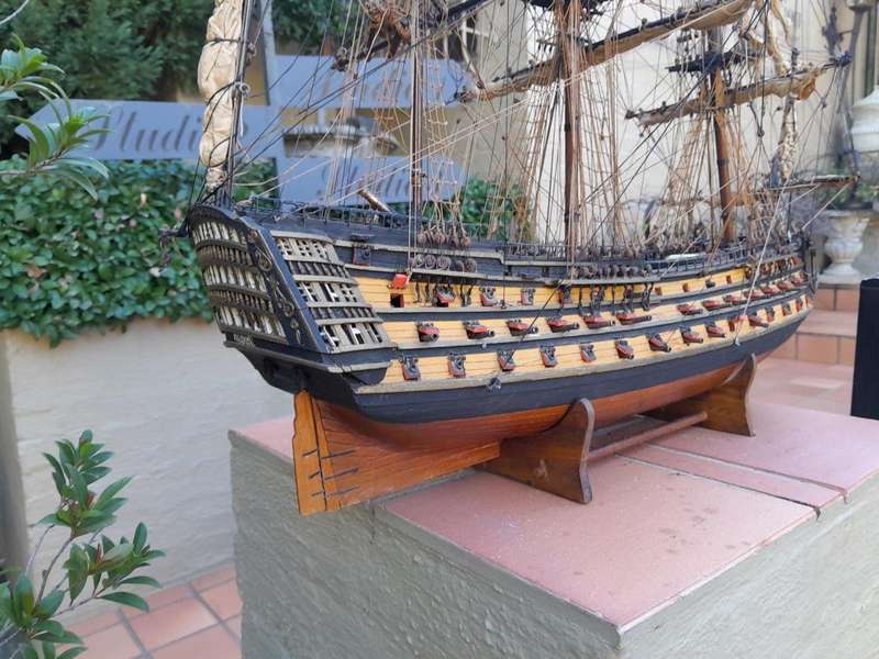A 20TH Century Hand-made Wooden Model of HMS Victory