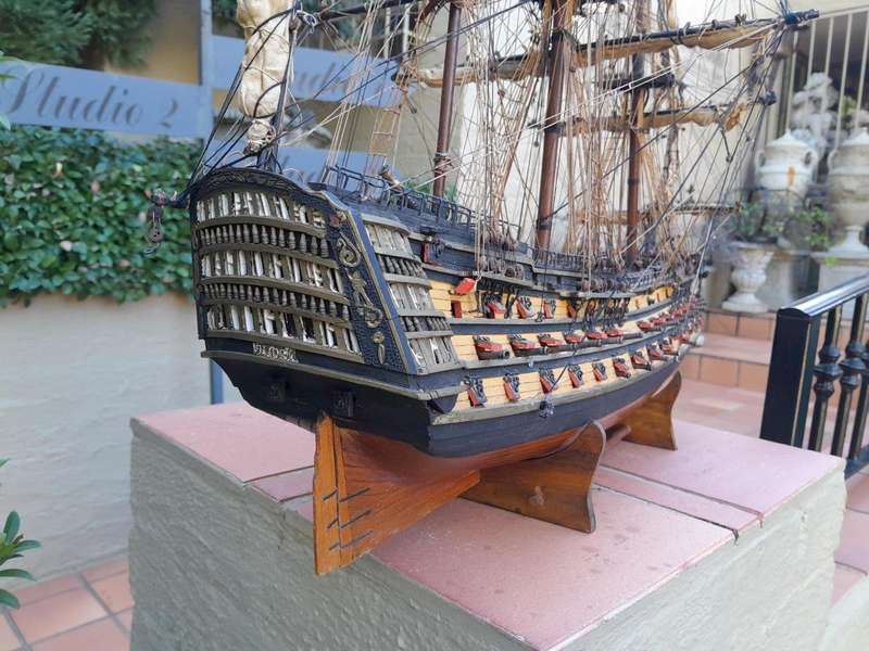 A 20TH Century Hand-made Wooden Model of HMS Victory