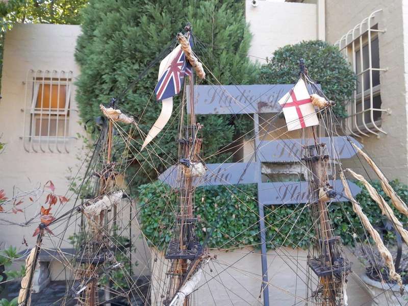 A 20TH Century Hand-made Wooden Model of HMS Victory