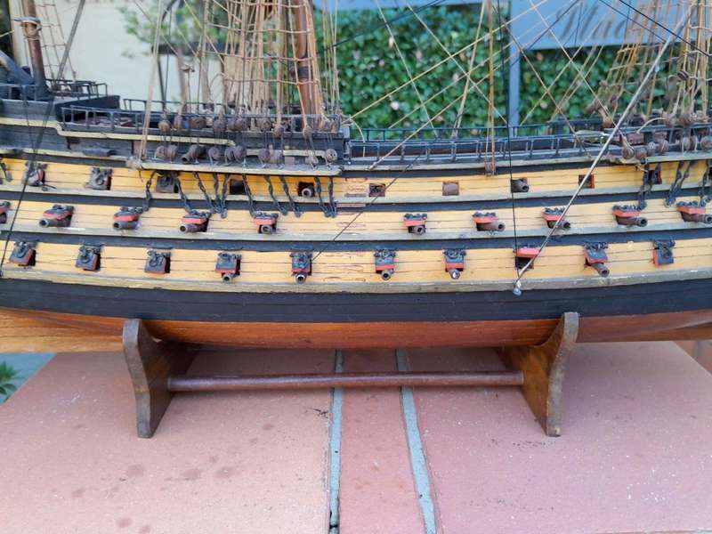 A 20TH Century Hand-made Wooden Model of HMS Victory