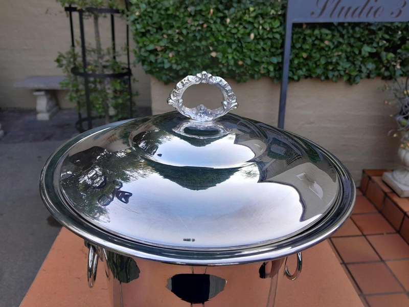 A 20th Century Electroplate Ice Bucket Dimensions 30cm high R3500