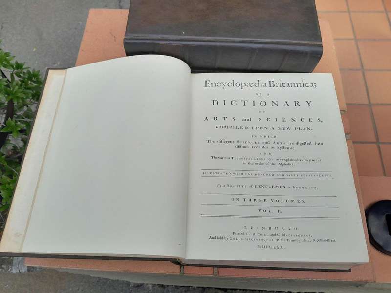 Encyclopedia Britannica Facsimile First Edition (3 Volumes)