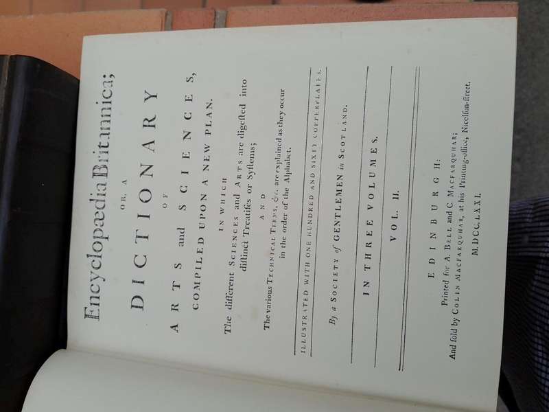 Encyclopedia Britannica Facsimile First Edition (3 Volumes)