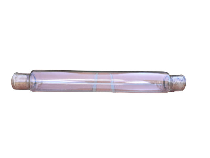 An Antique Hand-Blown Glass Rolling Pin with Original Cork Caps To Place Iced Water inside Possibly