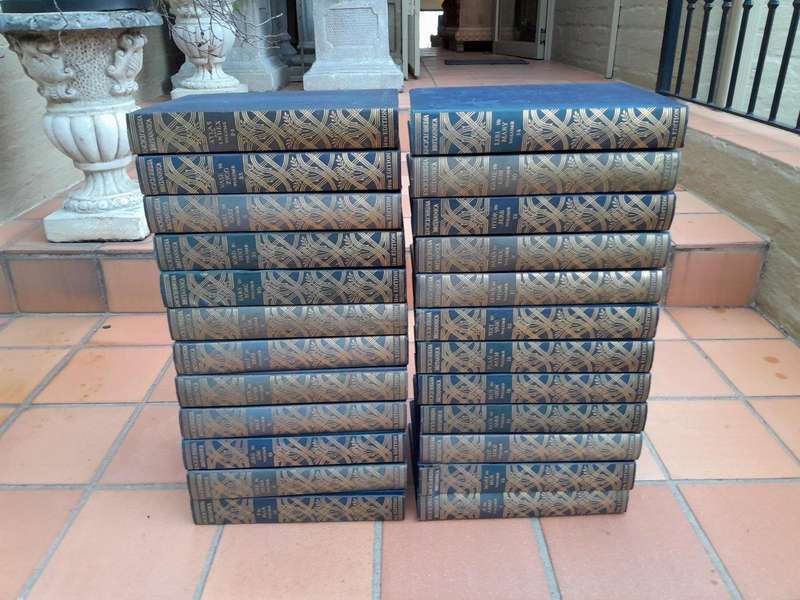 An Early 20th Century Circa 1932 Full Set of 14th Edition Encyclopaedia Britannica.  Twenty-Four...