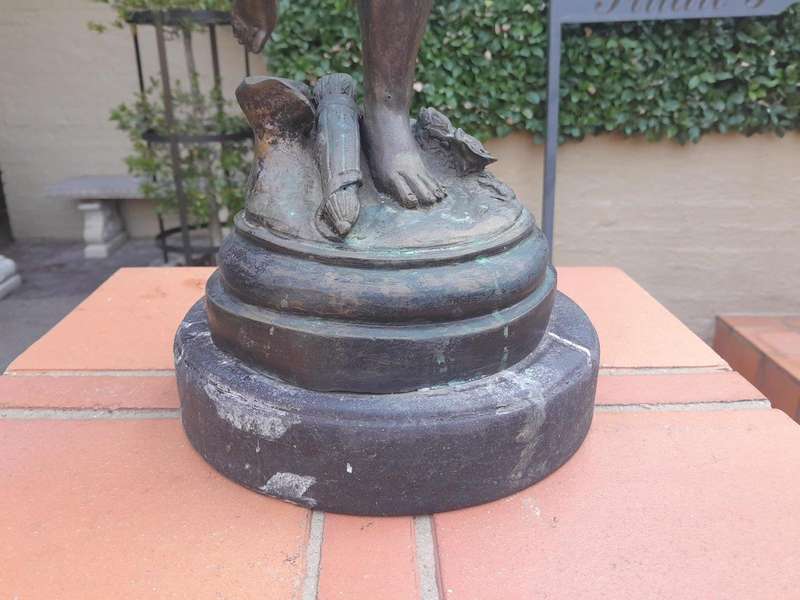 A 20th Century Spelter Patinated Candelabrum