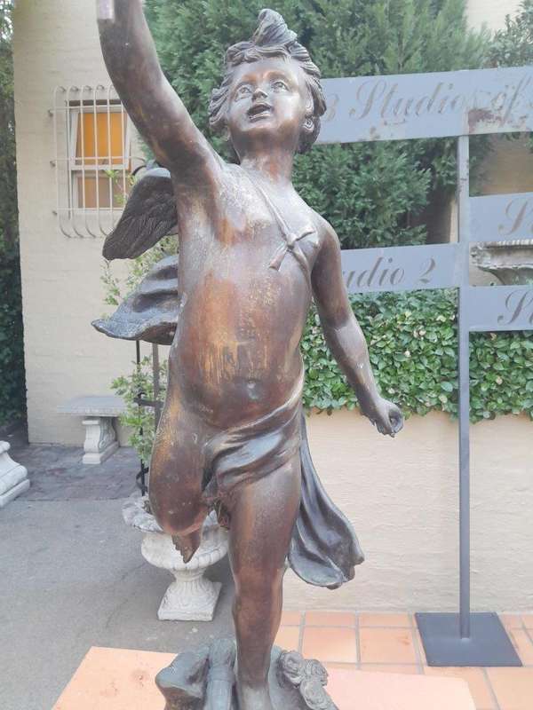 A 20th Century Spelter Patinated Candelabrum
