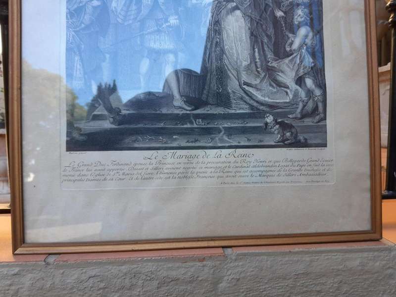 A Antique French Set Of Three Engravings Signed On The Plates