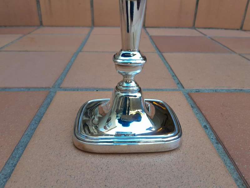 A 20th Century Pair Silver Plate Candelabras By Mappin And Webb