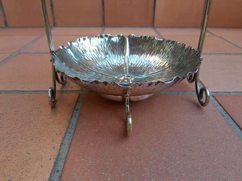 A 20th Century Silver Plated Three Tier Tea Stand