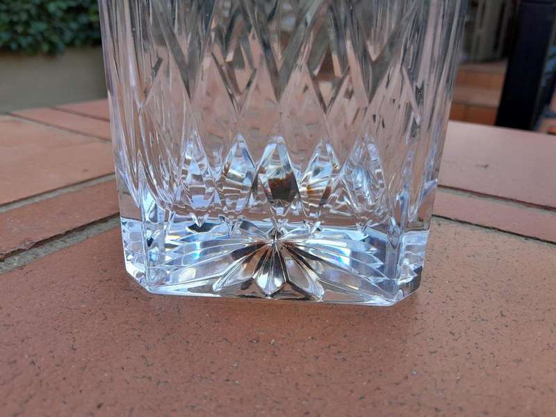 A Set Of Three Cut Glass Decanters With Labels (Whisky, Gin And  Brandy)