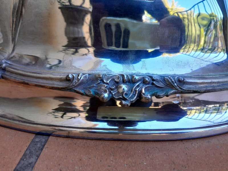 A 19th Century Old Sheffield Plate Food Dome With Crest