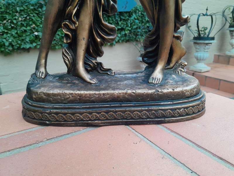 A 20th Century Gold Figural Lamp