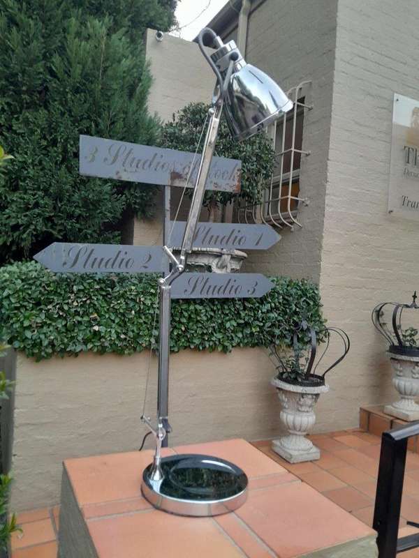 A 20th Century Chrome Adjustable Desk / Table Lamp
