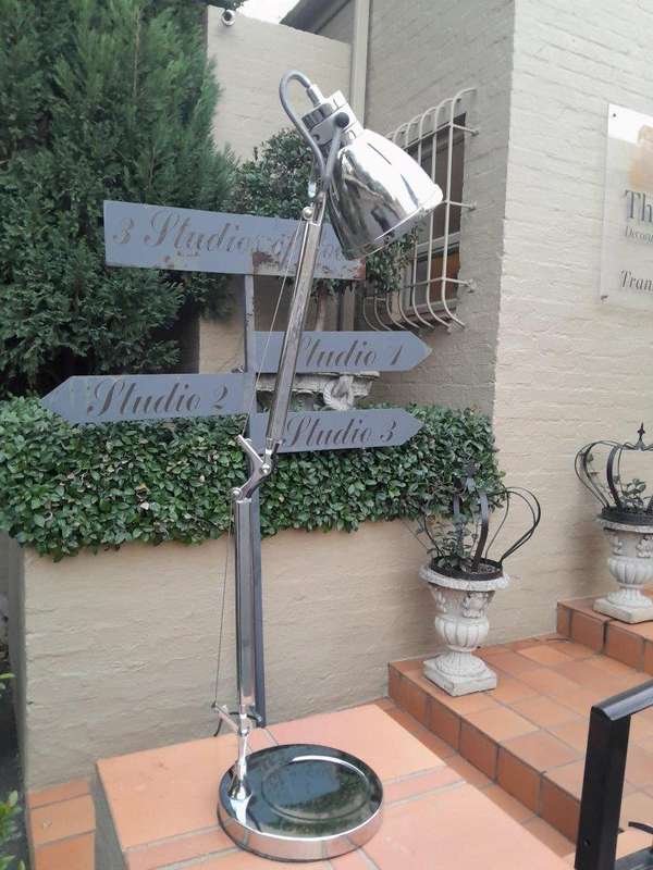 A 20th Century Chrome Adjustable Desk / Table Lamp
