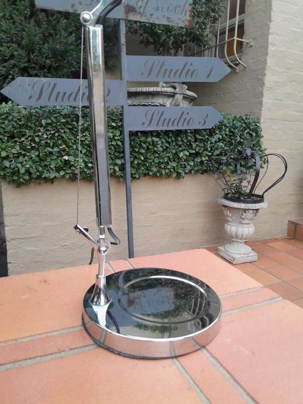 A 20th Century Chrome Adjustable Desk / Table Lamp