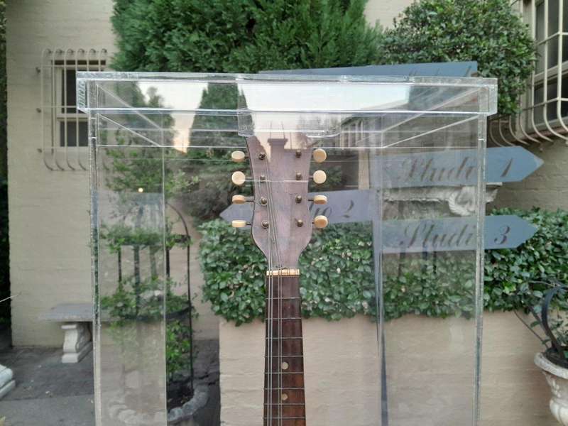 A 20TH Century Bouzouki in Perspex Display Box