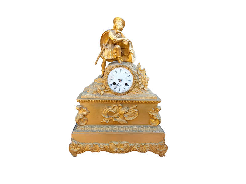 A 20th Century French Gilt Metal Clock