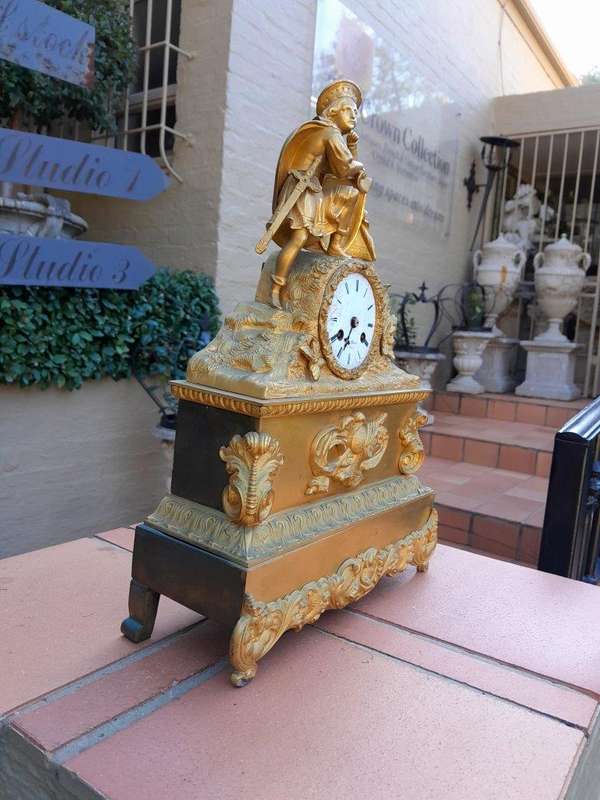 A 20th Century French Gilt Metal Clock